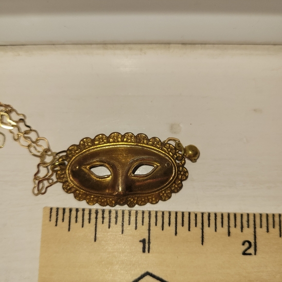 Vintage mask necklace rare - Picture 2 of 8